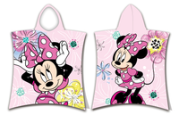 Minnie Mouse Poncho Pink Bow - 50 x 115 cm - Katoen - thumbnail