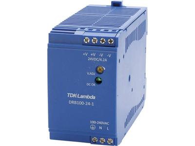 TDK-Lambda DRB-100-24-1 DIN-rail netvoeding 24 V/DC 4.2 A 100.8 W 1 x TDK-Lambda DRB-100-24-1 DIN-rail netvoeding 24 V/DC 4.2 A 100.8 W 1 x