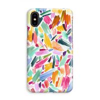 Watercolor Brushstrokes: iPhone X Volledig Geprint Hoesje - thumbnail