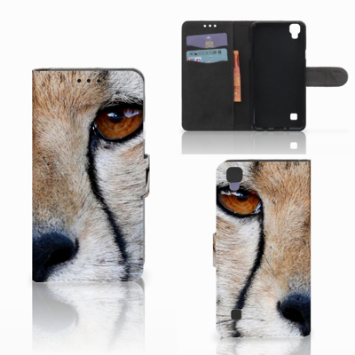 LG X Style Telefoonhoesje met Pasjes Cheetah LG X Style Telefoonhoesje met Pasjes Cheetah