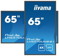 Iiyama Super Slim Digital Signage display Energielabel: G (A - G) 163.8 cm (64.5 inch) 3840 x 2160 Pixel 24/7 Android, Anti-burn-in-functie - thumbnail