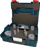 Bosch 11x PRO Multi Material Power Change Plus gatzaagset - L-Boxx (voor Zachthout, Gipsplaat, Ø 22, 25, 30, 35, 40, 51, 68, 83 mm, Professional Accessoires Boor-/schroefmachines)