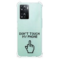 OPPO A57 | A57s | A77 4G Anti Shock Case Finger Don't Touch My Phone