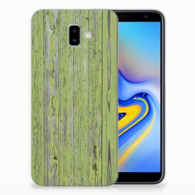 Samsung Galaxy J6 Plus (2018) Bumper Hoesje Green Wood Samsung Galaxy J6 Plus (2018) Bumper Hoesje Green Wood