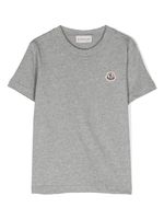 Moncler Enfant t-shirt à patch logo - Gris - thumbnail