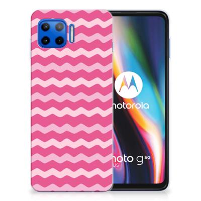 Motorola Moto G 5G Plus TPU bumper Waves Pink Motorola Moto G 5G Plus TPU bumper Waves Pink