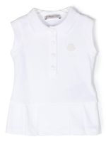 Moncler Enfant robe-polo à design sans manches - Blanc - thumbnail