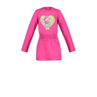 Fien & Teun jurk Nel met printopdruk roze