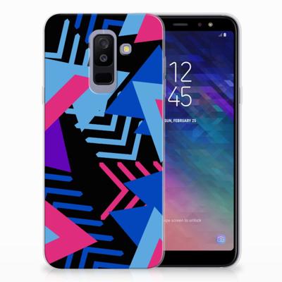 Samsung Galaxy A6 Plus (2018) TPU Hoesje Funky Triangle