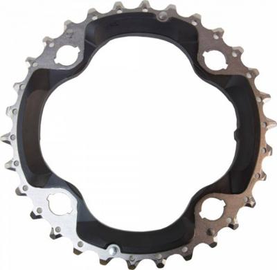 Shimano kettingblad SLX M672 30T-AN 10S 96 mm zwart/zilver Shimano kettingblad SLX M672 30T-AN 10S 96 mm zwart/zilver