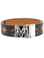 MCM ceinture réversible en cuir - Noir