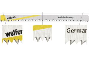 wolfcraft GmbH 2324000 decoupeerzaag-, figuurzaag- & reciprozaagblad Decoupeerzaagblad Hoog koolstofstaal (HCS) 2 stuk(s)