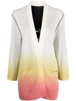 Zadig&Voltaire cardigan en intarsia à design ouvert - Blanc