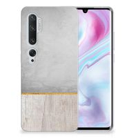 Xiaomi Mi Note 10 Pro Bumper Hoesje Wood Concrete