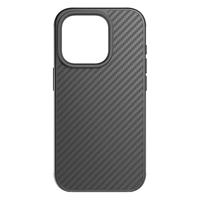 Robuuste Carbon pr Apple iPhone 15 Pro hoes, zwart