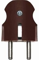 Merten 122415 SCHUKO-stekker, donkerbrasil