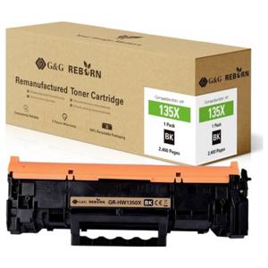 G&G Toner vervangt HP 135X Compatibel Zwart 2400 bladzijden Reborn remanufactured 21256