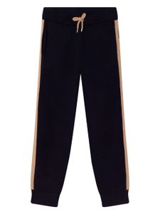 Chloé Kids pantalon de jogging à rayures latérales - Bleu