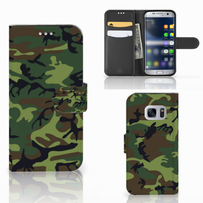 Samsung Galaxy S7 Telefoon Hoesje Army Dark Samsung Galaxy S7 Telefoon Hoesje Army Dark