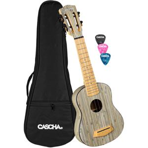 Cascha HH 2315 Bamboo Graphite sopraan ukelele set