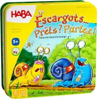 HABA - Slakken ... klaar? Partez ! - gezelschapsspel voor kinderen – race- en strategiespel – magneetbox – vormen en kleuren leren, 5 jaar en meer – 304027