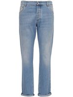 Brunello Cucinelli jean slim à taille mi-haute - Bleu