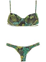 Amir Slama bikini à imprimé tropical - Vert - thumbnail