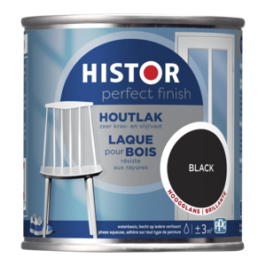 Histor Perfect Finish Houtlak Hoogglans - Black