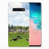 Samsung Galaxy S10 Plus TPU Hoesje Koeien - thumbnail