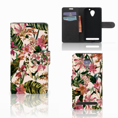 Lenovo C2 Power Hoesje Flowers