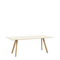 HAY CPH30 Eettafel 200 x 90 cm. - Mat Gelakt/Gebroken Wit Linoleum