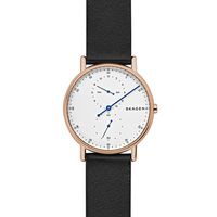 Horlogeband Skagen SKW6390 Leder Zwart 20mm - thumbnail