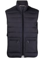 Thom Browne gilet à design matelassé - Bleu - thumbnail