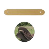 Paardenbord met gravure - klein (buiten afgerond) - voor zadel