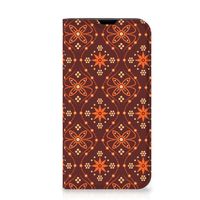 iPhone 13 Mini Hoesje met Magneet Batik Brown - thumbnail