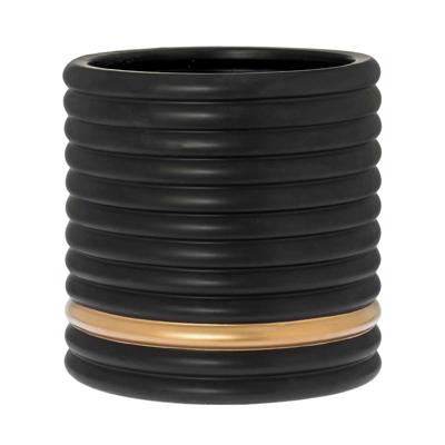 Bloempot Suus zwart mat 30cm Bloempot Suus zwart mat 30cm