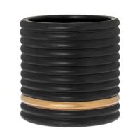 Bloempot Suus zwart mat 30cm