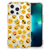 Apple iPhone 13 Pro Doorzichtige Silicone Hoesje Emoji