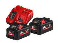 Milwaukee M18 HNRG-802 - M18 HB8 DUO Pack 18V 8.0Ah High Output + Lader M12-18FC - 4933471073