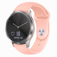 Garmin Venu 3s / Vivoactive 4s / Venu 2s / Vivomove 3s / Forerunner 255s - Sportbandje - Maat: Large - Zalm roze