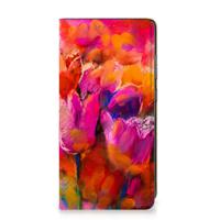 Bookcase Samsung Galaxy A52 Tulips - thumbnail