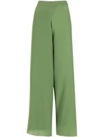 Amir Slama pantalon palazzo en soie - Vert - thumbnail