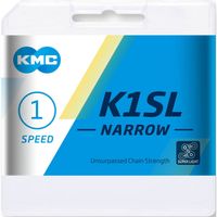 KMC Ketting K1SL 3/32 narrow silver 100s - thumbnail