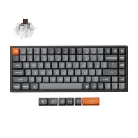 Keychron K2 MAX Draadloos Mechanisch Toetsenbord, 2,4 GHz/Bluetooth/USB-C, RGB, Aluminium Raamwerk, QMK/VIA, Programmeerbare Macro's, Hot-swap, PBT Keycaps, Per Mac Windows, Super Brown Switch