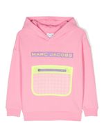 Marc Jacobs Kids hoodie en coton à logo brodé - Rose - thumbnail