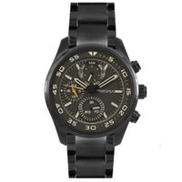 Prisma P.1824 Horloge Multi-function staal zwart 44 mm - thumbnail