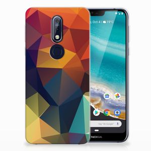 Nokia 7.1 TPU Hoesje Polygon Color