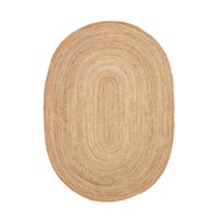 Kave Home Ovaal Vloerkleed Corsa Jute, 160 x 230cm