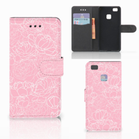 Huawei P9 Lite Hoesje White Flowers