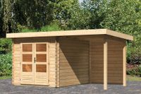 Woodfeeling | Tuinhuis Bastrup 4 met Overkapping 2,0 en Achterwand